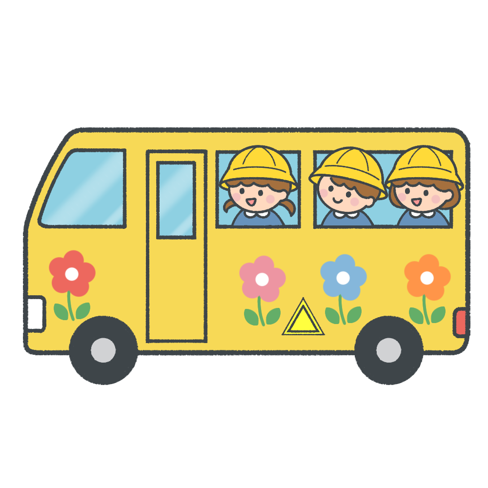 通園バスイラスト無料イラスト・フリー素材なら「イラストAC」