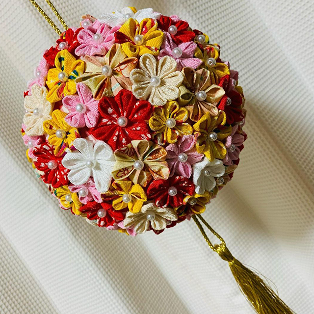 七五三のボールブーケの作り方。ピノコのクレイフラワーと在宅お仕事にっき