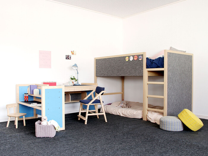 ３人兄弟の子供部屋レイアウト☆自分スペースでお片づけも上手に♪ - conote life