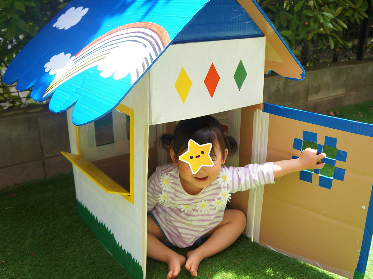 工作だから自由に作れる♪手作りダンボールハウスの実例10選RoomClip mag暮らしとインテリアのwebマガジン