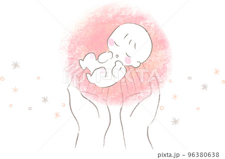 クールな生まれていない赤ちゃんはサングラスをかけ、不快な表情を見せています漫画のイラストPremiumベクトル素材