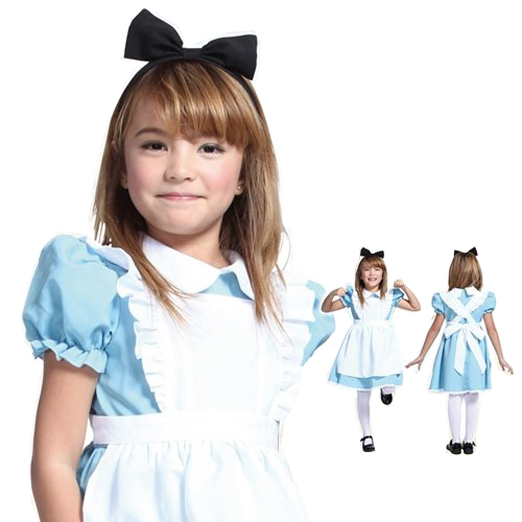 楽天市場 ハロウィン 衣装 子供 女の子 アリス衣装 ドレス 子供コスチューム 衣装 ブルー 水色 ハロウィン 仮装 エプロン キッズ 子ども お姫様服 リボン カチューシャ ワンピース プリンセス アリス ありす Alice クリスマス プレゼント 女の子 ハロウィン コスプレ