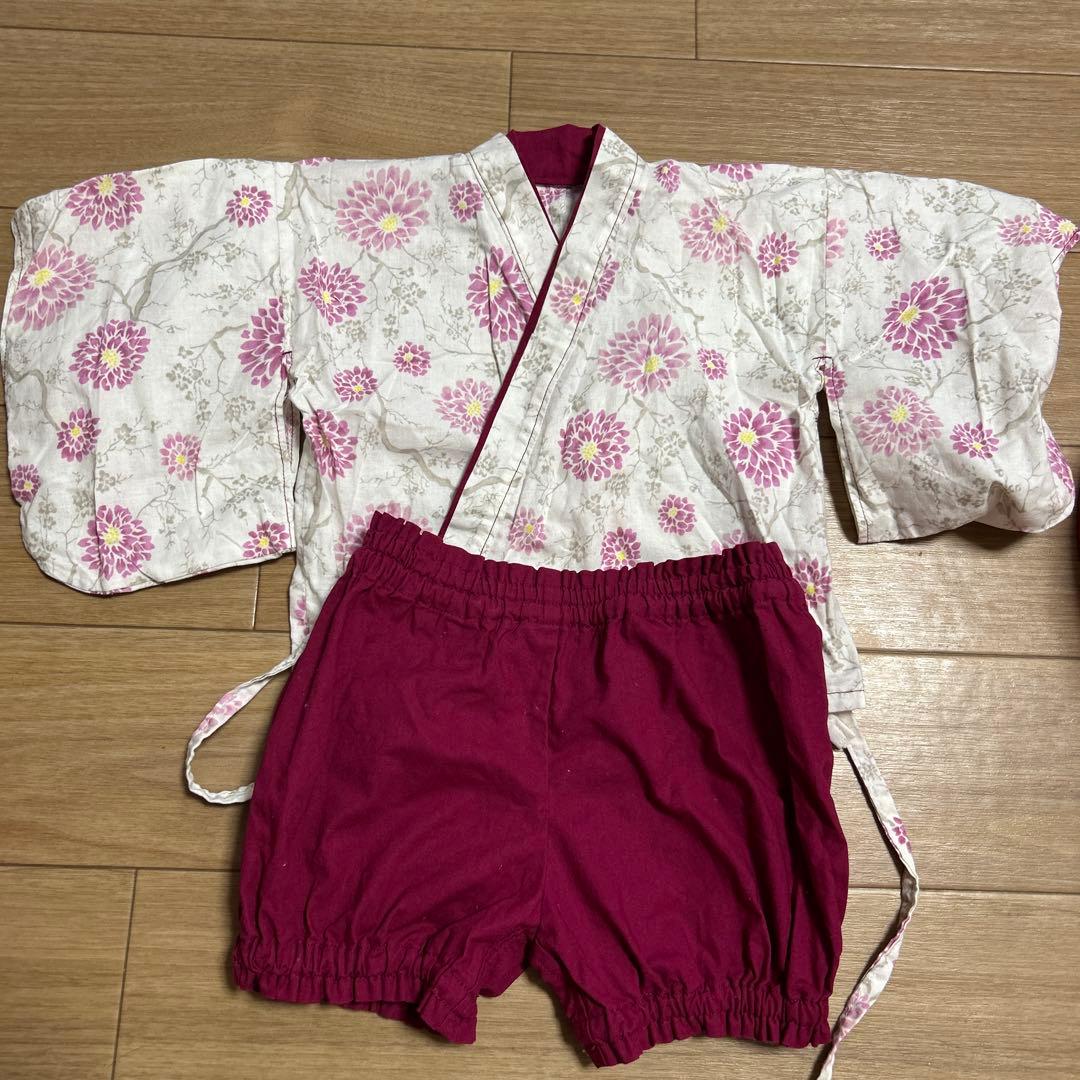 子ども用の甚平の型紙・パターン 実物大 ぬくもり