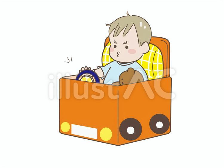 ダンボールの車に乗ってあそんだよ！ たんぽぽ組- 山陽桜保育園