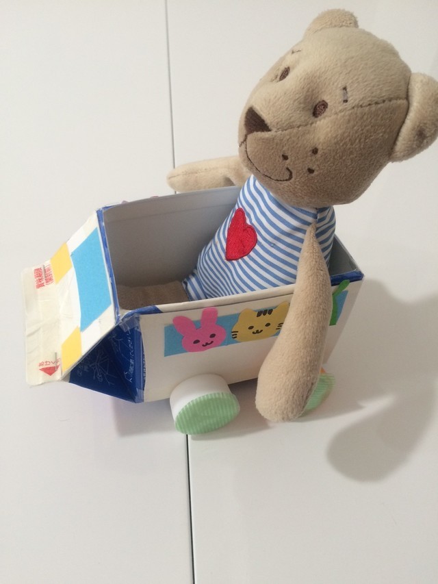 第３回：牛乳パック 手作りおもちゃクリエイター・むーさんとつくろ！「辰のくるくるモビール」「オニのまめ入れ」