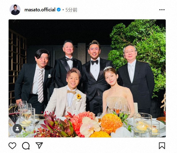 武尊と川口葵が結婚披露宴 参列の魔裟斗が報告「おめでとう」夫妻とのショットも披露 スポニチ毎日新聞