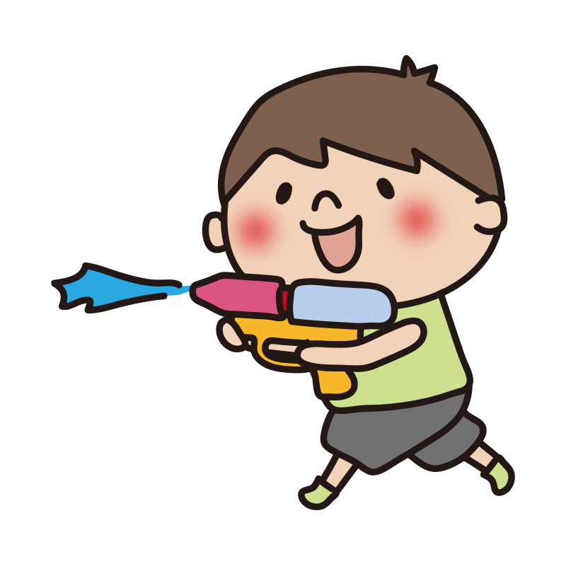 7月_水遊び イラスト 保育で使える無料素材 ほいくisダウンロード