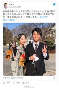 顔画像 田中樹の家族構成まとめ！父は元料理人で母は元暴走族の総長で５人兄弟は超イケメン