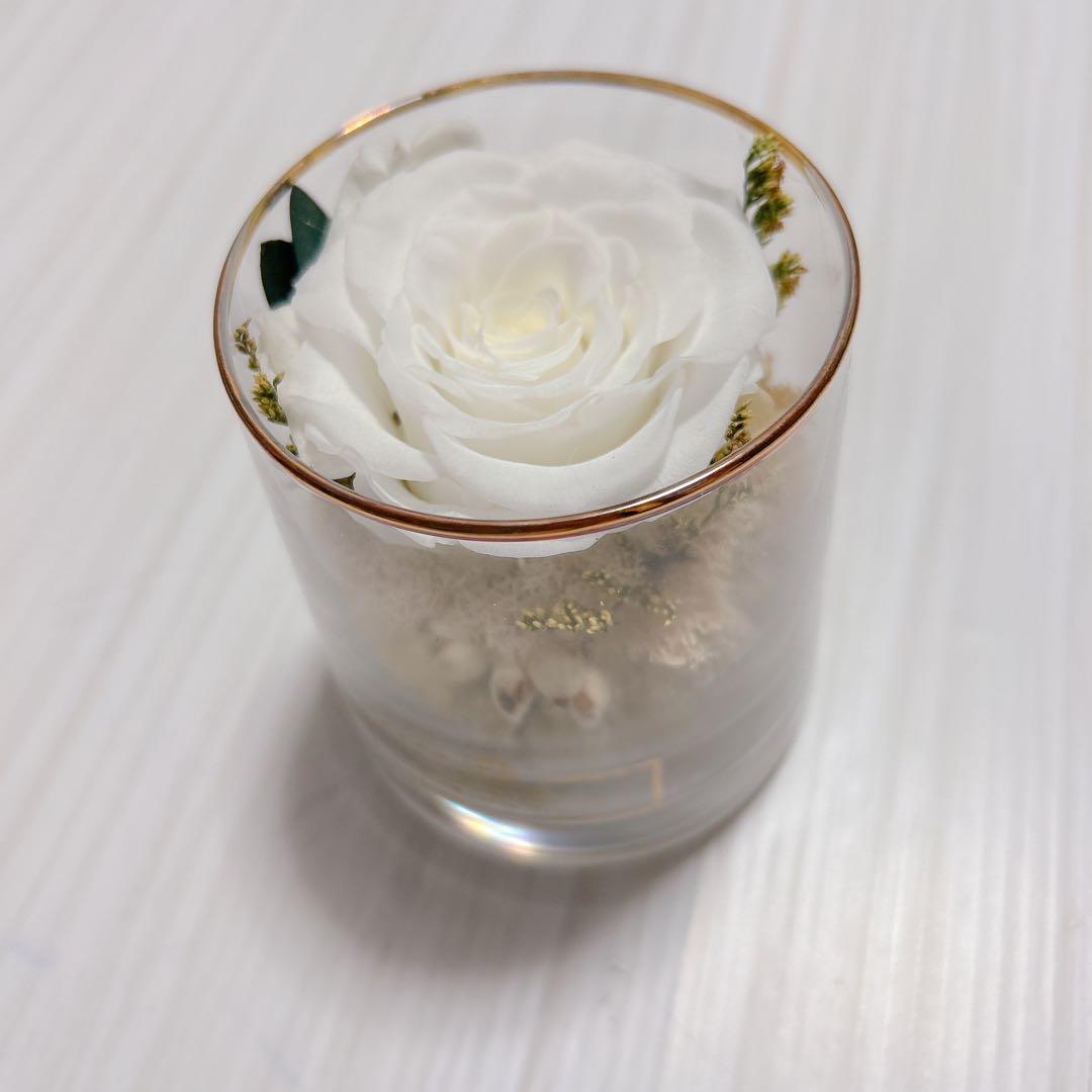 ボトルフラワー バラ1本 プリザーブドフラワー誕生日・結婚記念日・お祝い・プロポーズに贈る花