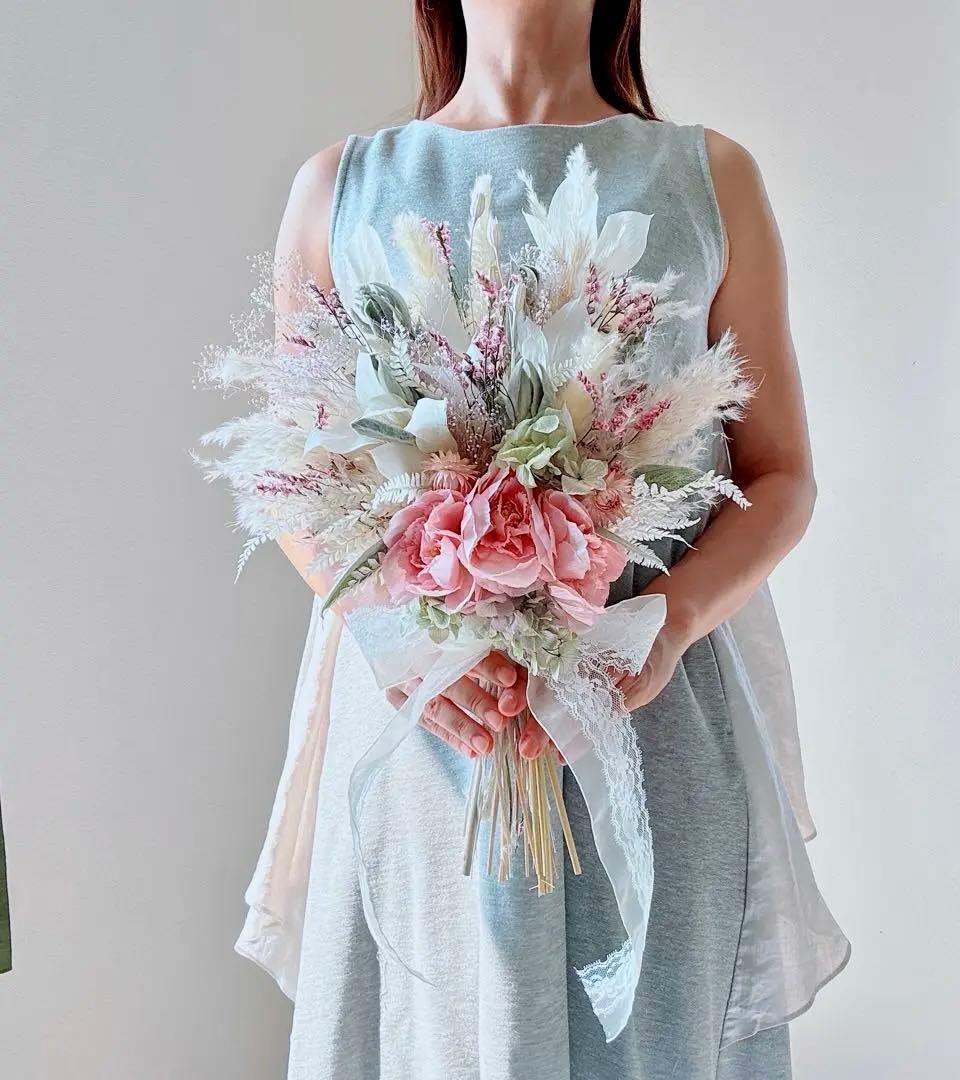 ウエディングブーケ ウェディング ブーケ アーティシャルフラワー 結婚式 前撮り 造花・アートフラワ
