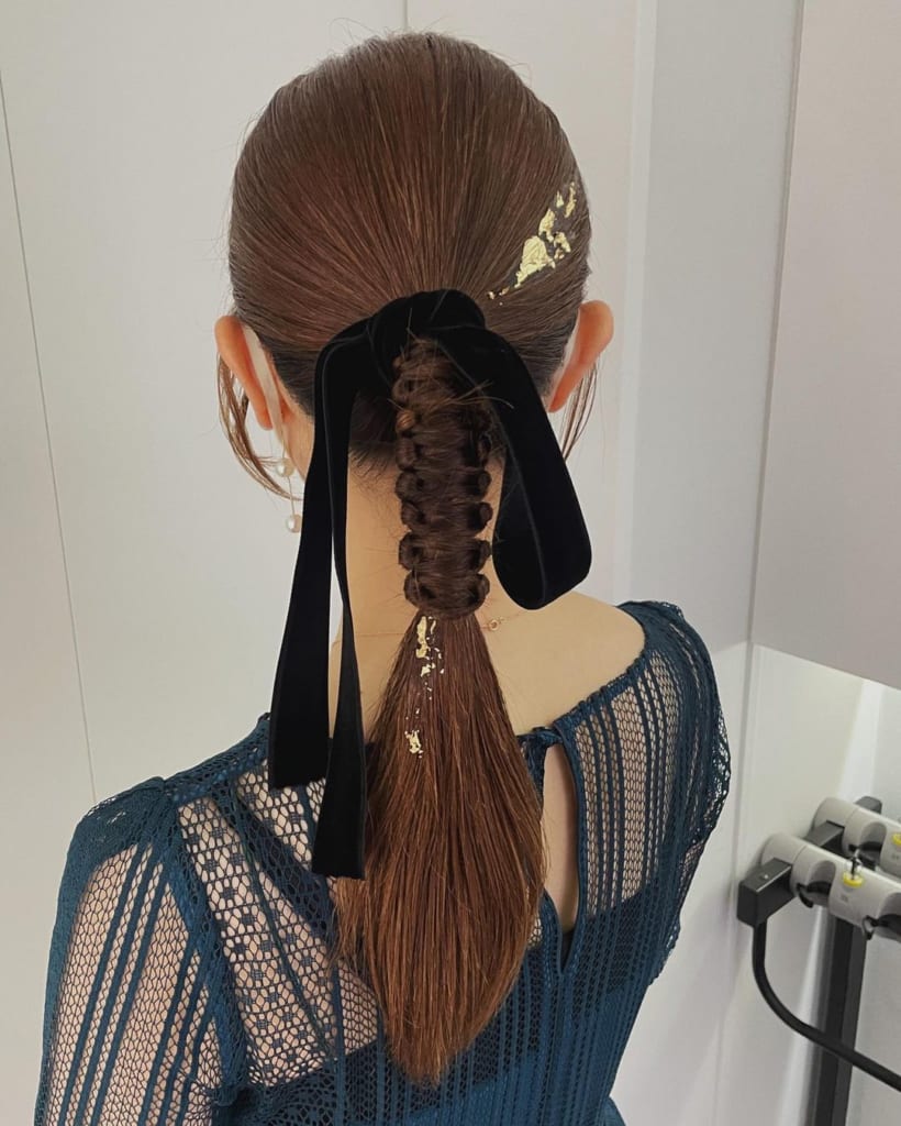 結婚式お呼ばれ・パーティーアップヘア ふわもこ玉ねぎアレンジ♡ 顔周りカット アレン ジ カラー小野寺紗良 Une'GARDEN所属 のヘア カタログ 20220107090021 ミニモ