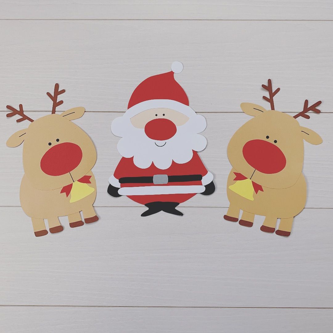 壁面飾り工房 標準タイプ 「サンタが街にやってくる」 パネルシアター 冬 11月 12月 クリスマス 保育園 幼稚園 知育 壁面飾り工房本店 壁面 装飾・パネルシアター・ペープサート・型紙・知育・保育・介護商品の販売☆壁面飾り工房 大型サイズ「あわてん坊の