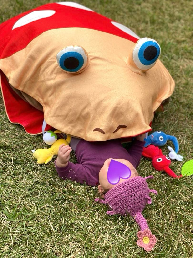 マスコットなりきり帽子ハロウィン仮装ピクミンなりきり帽子紫ピクミンハロウィンパーティー男の子任天堂ゲーム