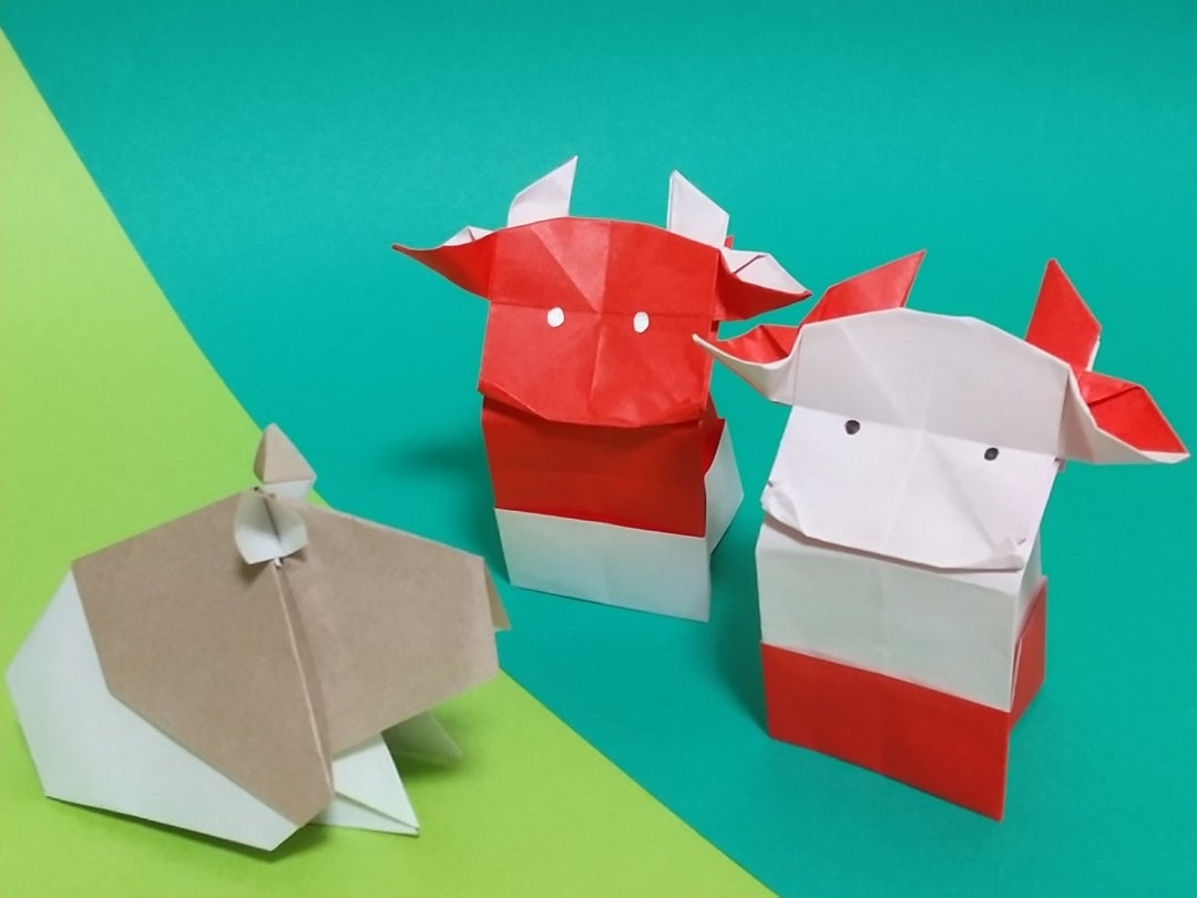 折り紙 うし 牛 ☆ 牧場 酪農 - pirka kampiminne byGMOペパボ 国内最大級のハンドメイド・手作り通販サイト