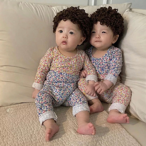 ベビー帽子 赤ちゃん 帽子 手作り 新生児 日除け かわいい 綿100% 6ヶ月〜1歳 46cm-48cm 春夏 春用 夏用ベビーやさいんニットチューリップ ハットBuyee