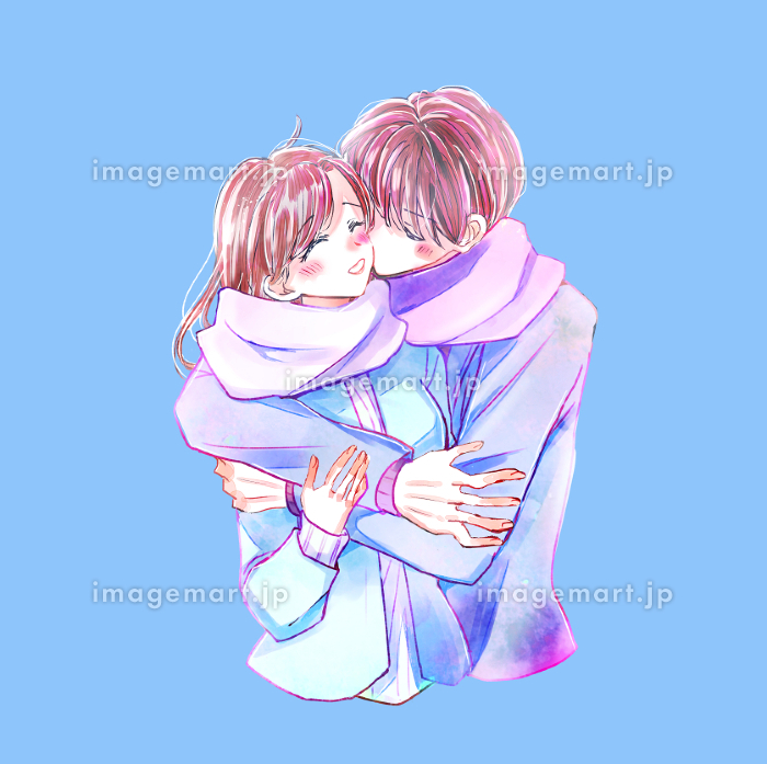 恋愛 カップル 後ろから抱きしめるのイラスト素材73737416- PIXTA