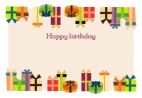 無料 誕生日 バースデー カードのテンプレートイラスト◎手作りにも♪介護アンテナ