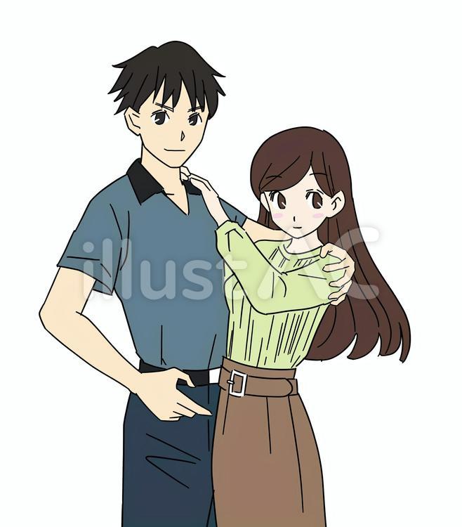 ベンチで肩を寄せ合うシニアカップル 24025000509 の写真・イラスト素材アマナイメージズ