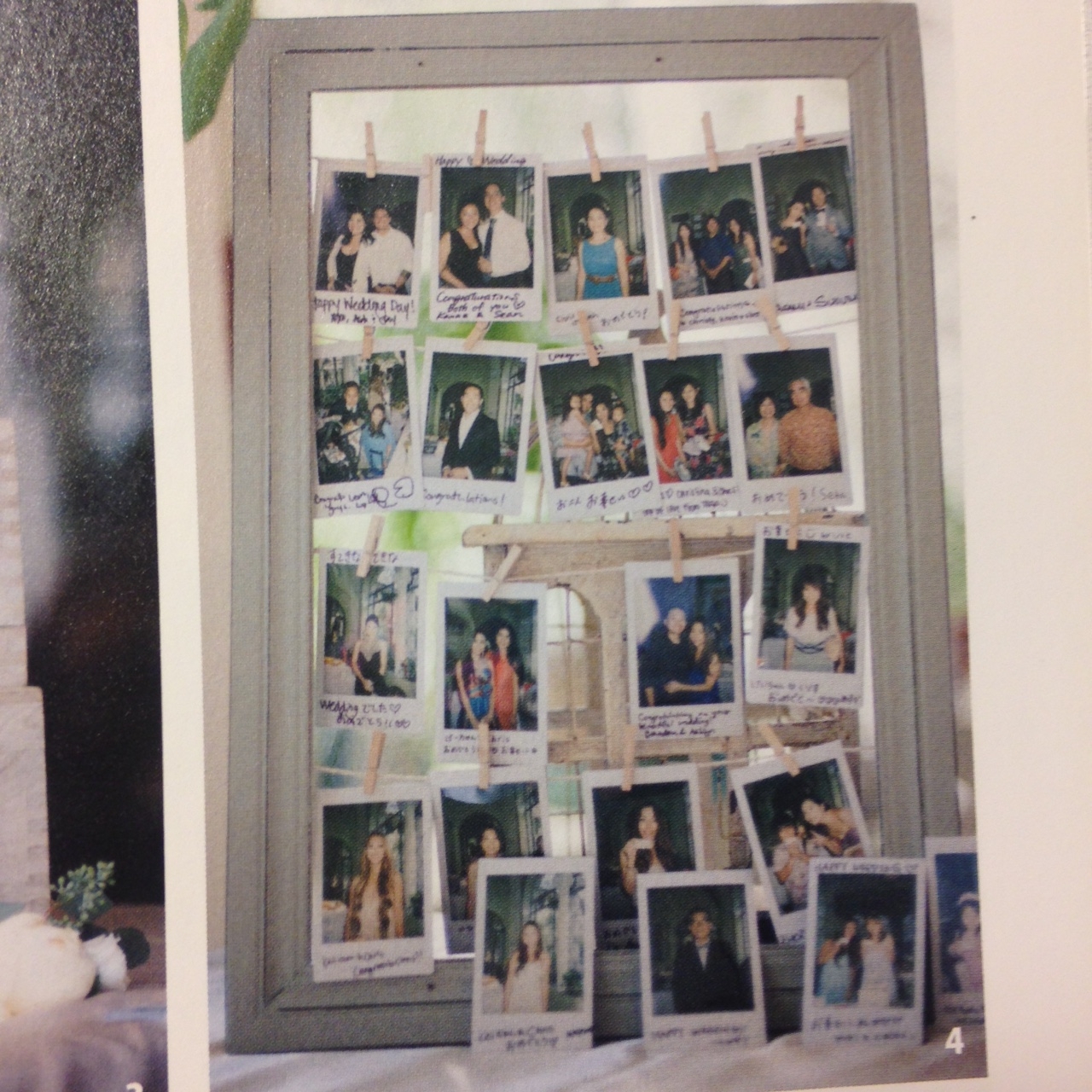 チェキでハッピーウェディング飛び出すポップアップボード