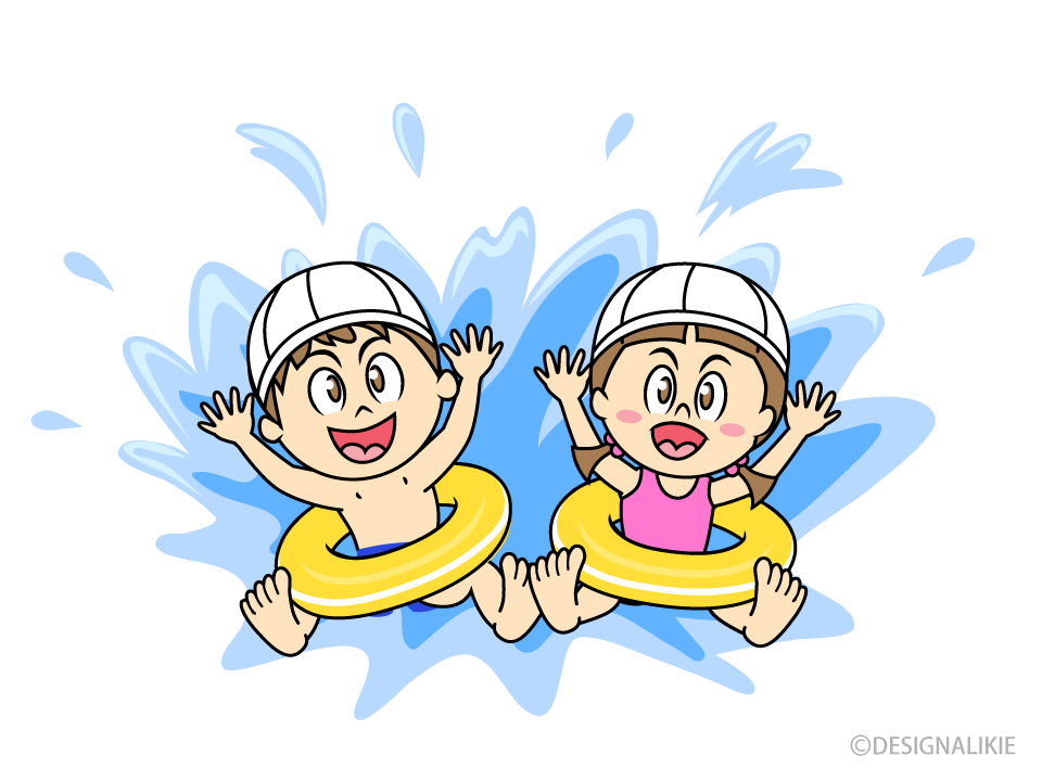 保育園プールイラスト無料イラスト・フリー素材なら「イラストAC」