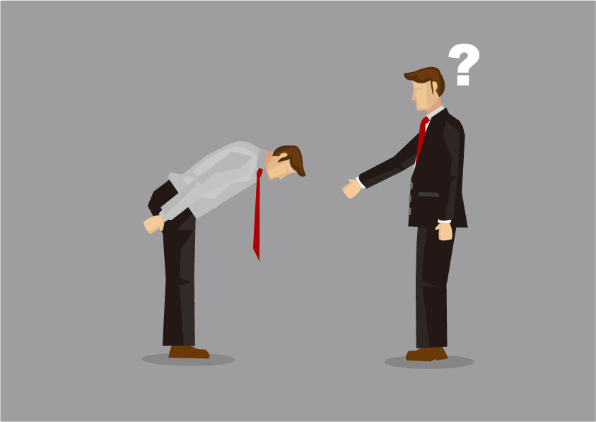 腰が低いのイラスト素材 - PIXTA