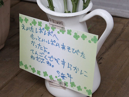 家族 動物は 死を考えない。 死を考えるのは 人間だけ。 と、今日、夢の中で 誰かが言ってた。 生きてます。33