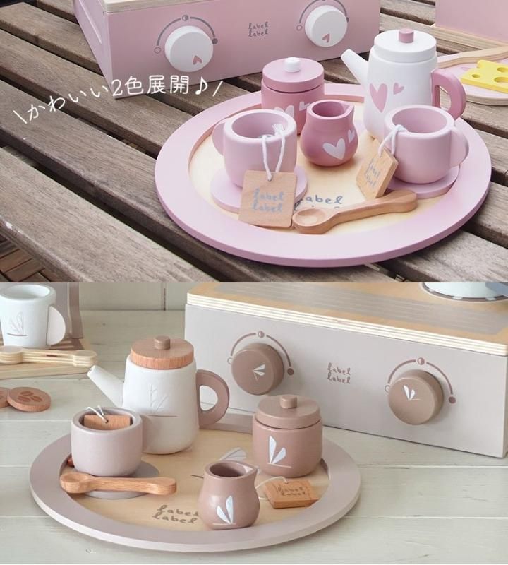 おままごと ティーセット おやつおもちゃ アフタヌーンティーおもちゃ 木製ごっこ遊び 食器 キッチン セット 知育玩具 食べ物認知 誕生日 プレゼントお礼の品 女の子 クリスマス 進学祝い ギフトwca-onlinestore