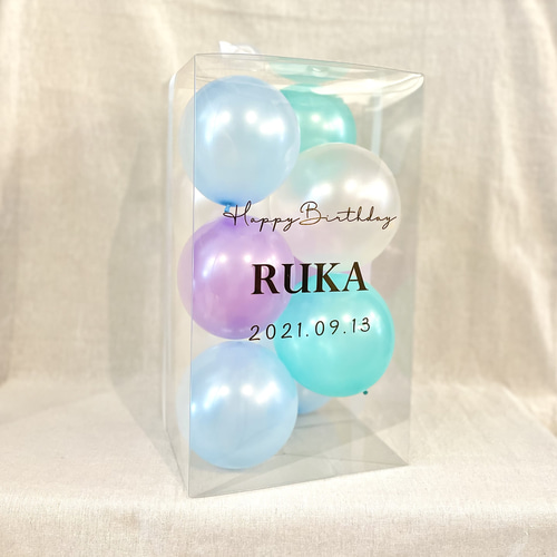 ONE♡ バルーンボックス ベビーシャワー 誕生日 1歳 恋人 記念日 4個 - メルカリ