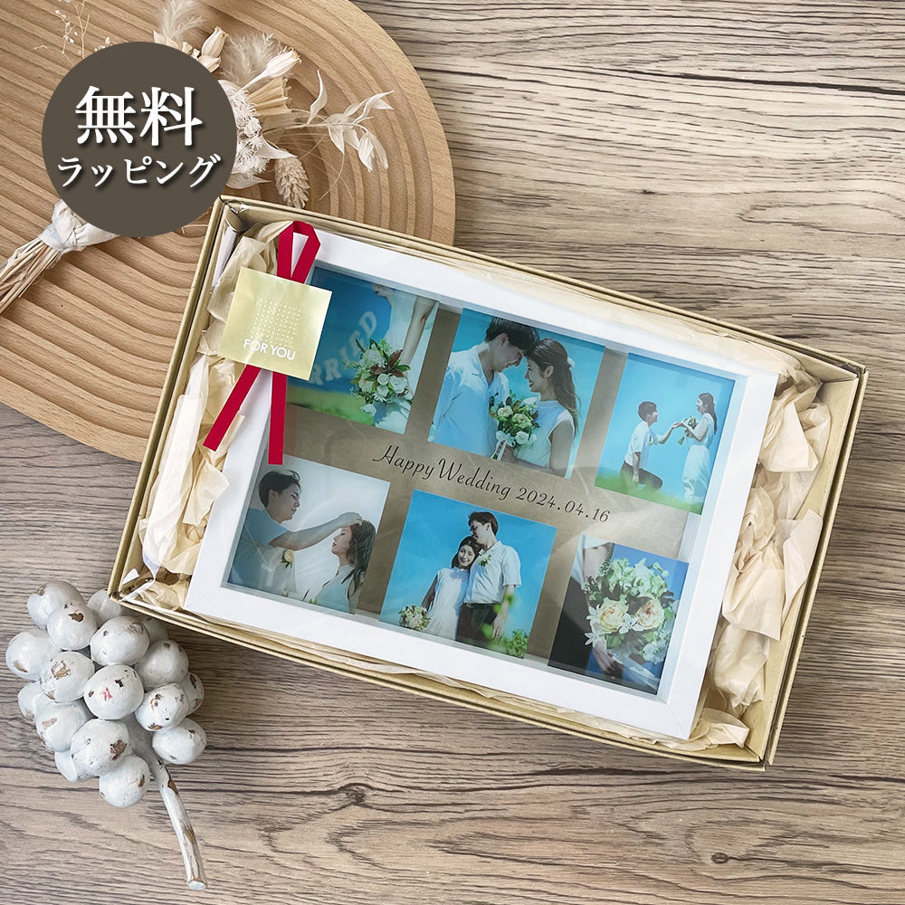 フォトフレーム アクリルフォトプリント 10x10x2cm写真立て 結婚式 カップル プレゼント 写真 プリント ギフト 名入れ アクリルキューブ フォトBuyee