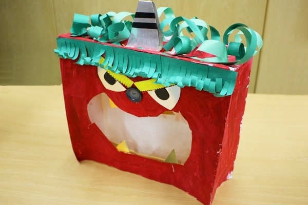 カッコイイ鬼のお面ができました！優の森こども園